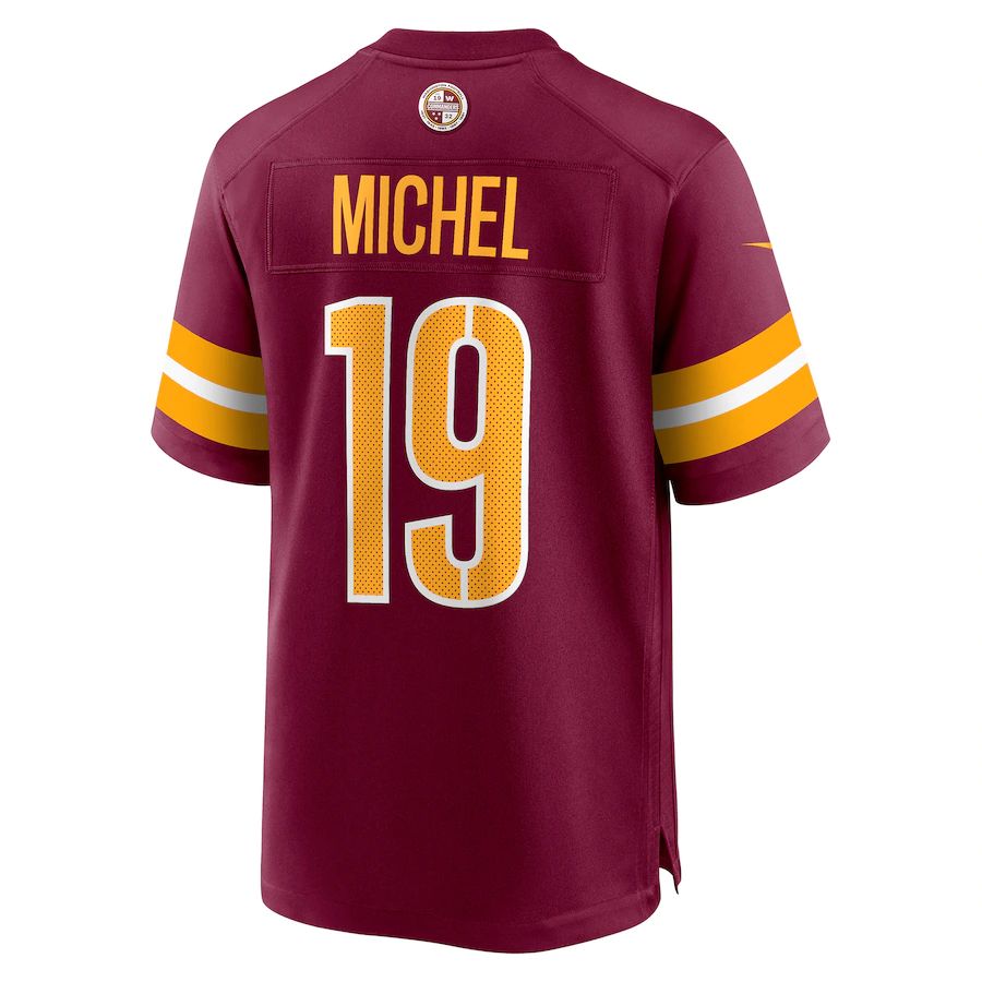 Custom #19 Burgundy WAS Football Shirt Top