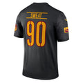 Custom #90 Black WAS Football Shirt Top