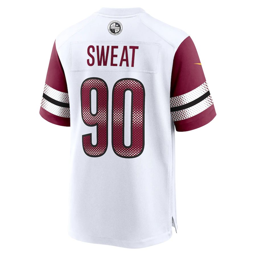 Custom #90 White WAS Football Shirt Top