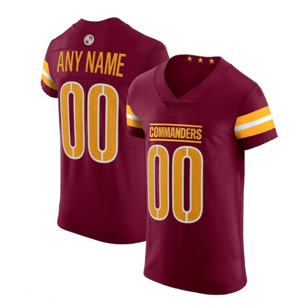 Custom Burgundy WAS Football Shirt Top