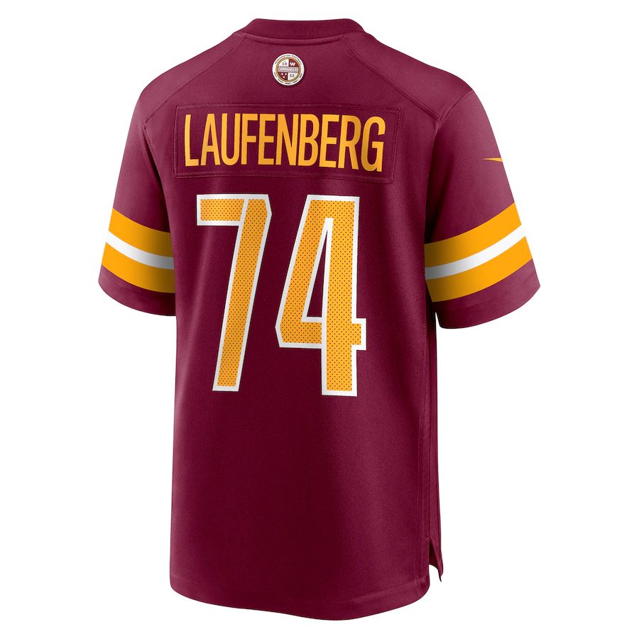 Custom #74 Burgundy WAS Football Shirt Top
