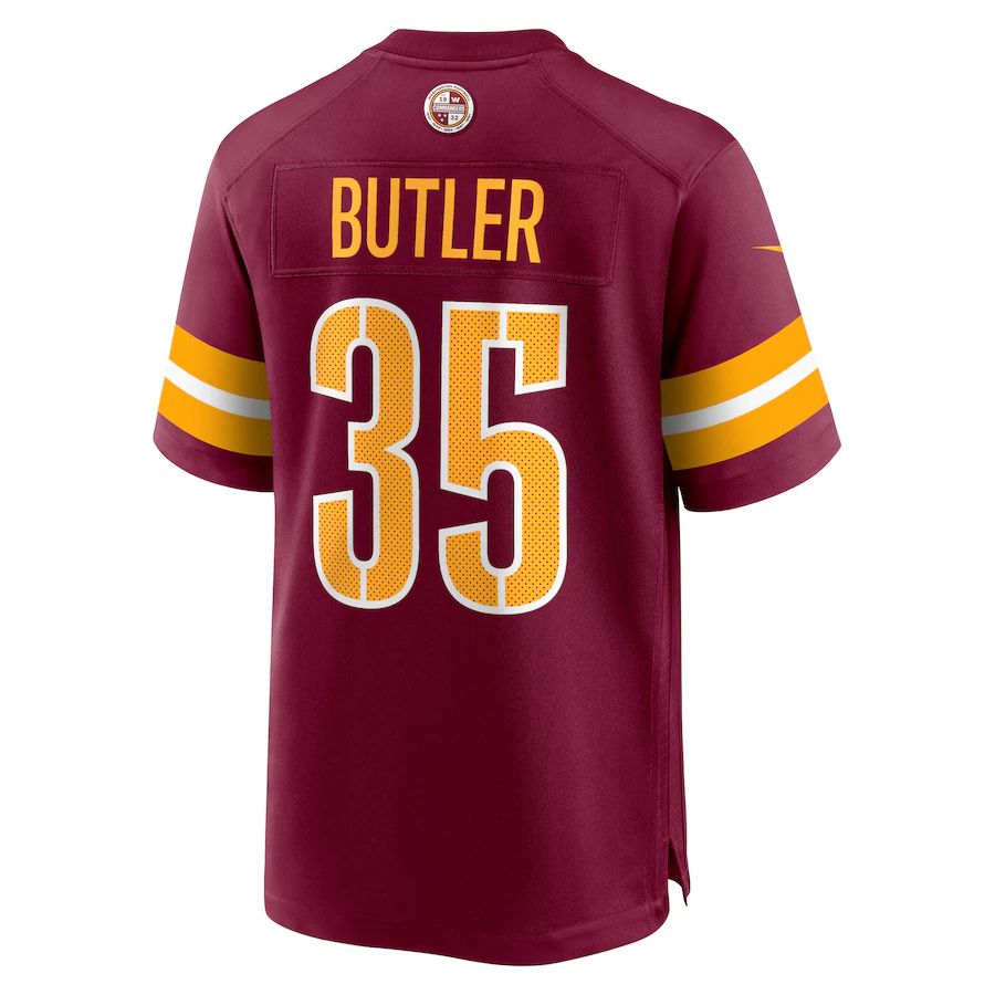 Custom #35 Burgundy WAS Football Shirt Top