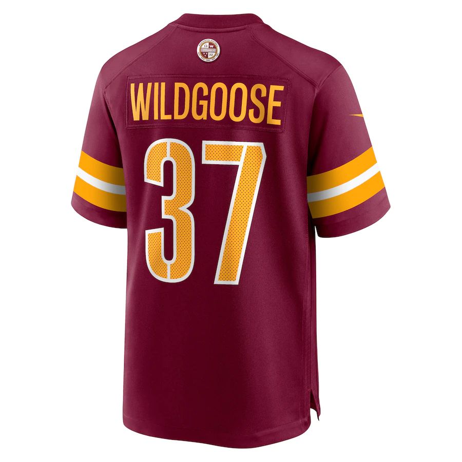 Custom #37 Burgundy WAS Football Shirt Top