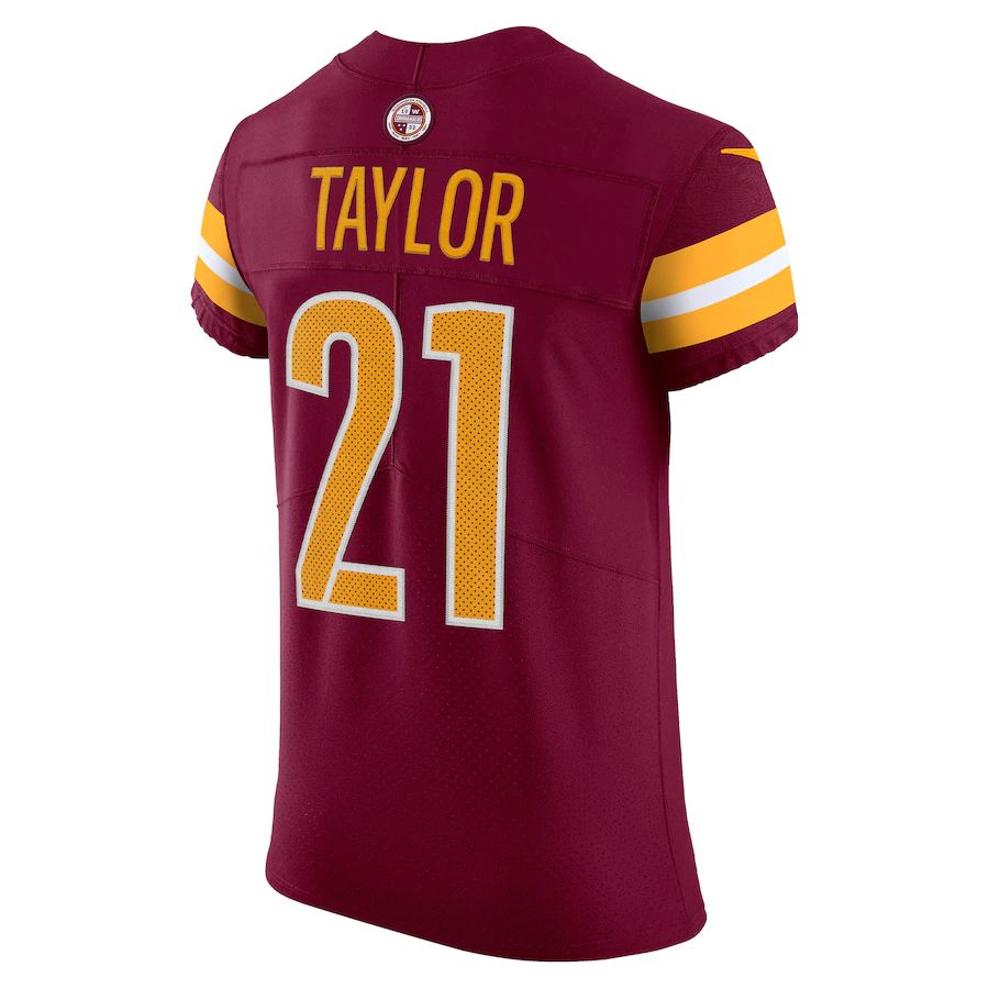 Custom #21 Burgundy WAS Football Shirt Top