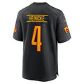 Custom #4 Black WAS Football Shirt Top