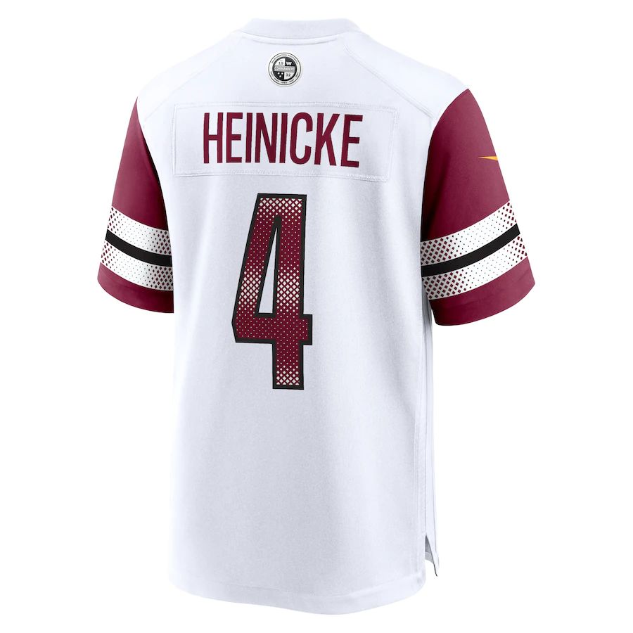 Custom #4 White WAS Football Shirt Top