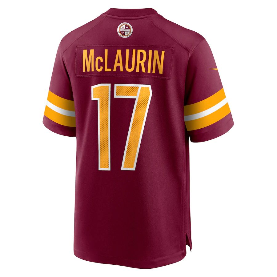 Custom #17 Burgundy WAS Football Shirt Top