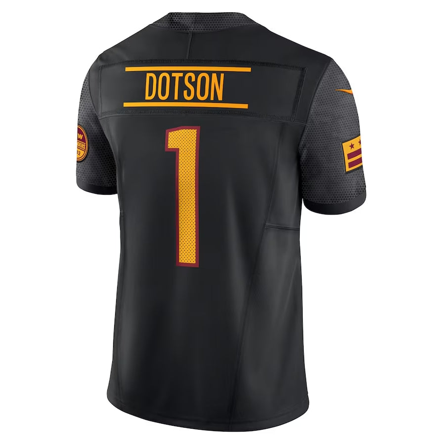 Custom #1 Black WAS Football Shirt Top