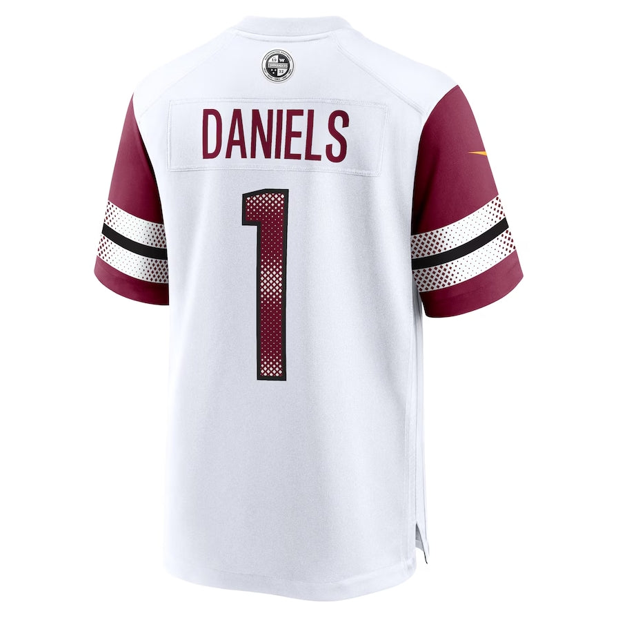 Custom #1 White 2024 WAS Football Shirt Top