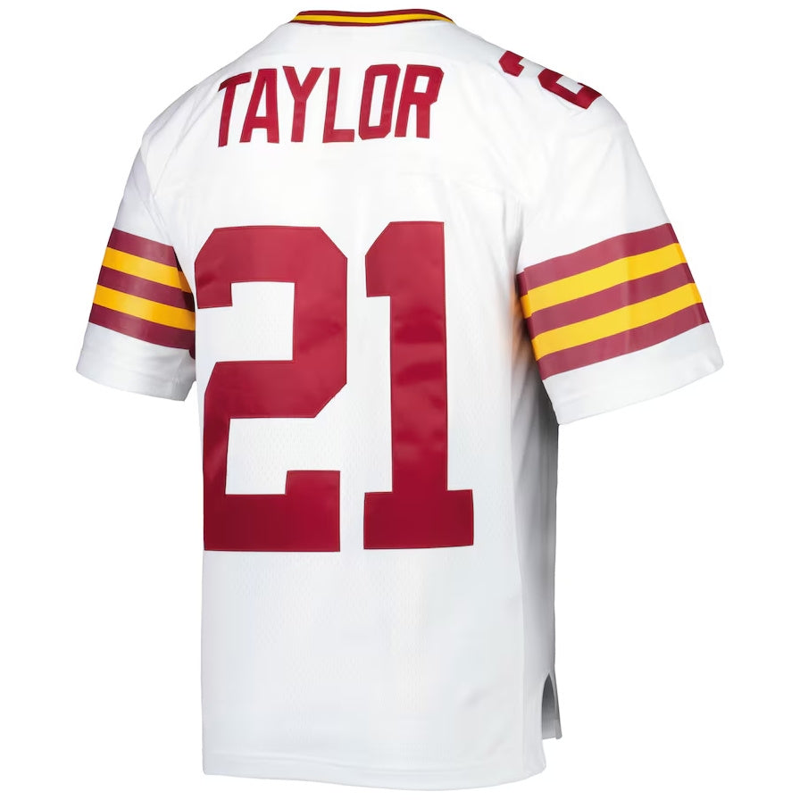 Custom #21 White 2007 WAS Football Shirt Top