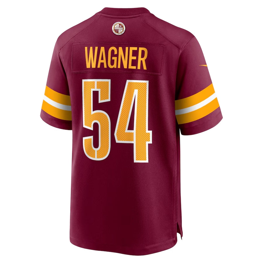 Custom #54 Burgundy WAS Football Shirt Top