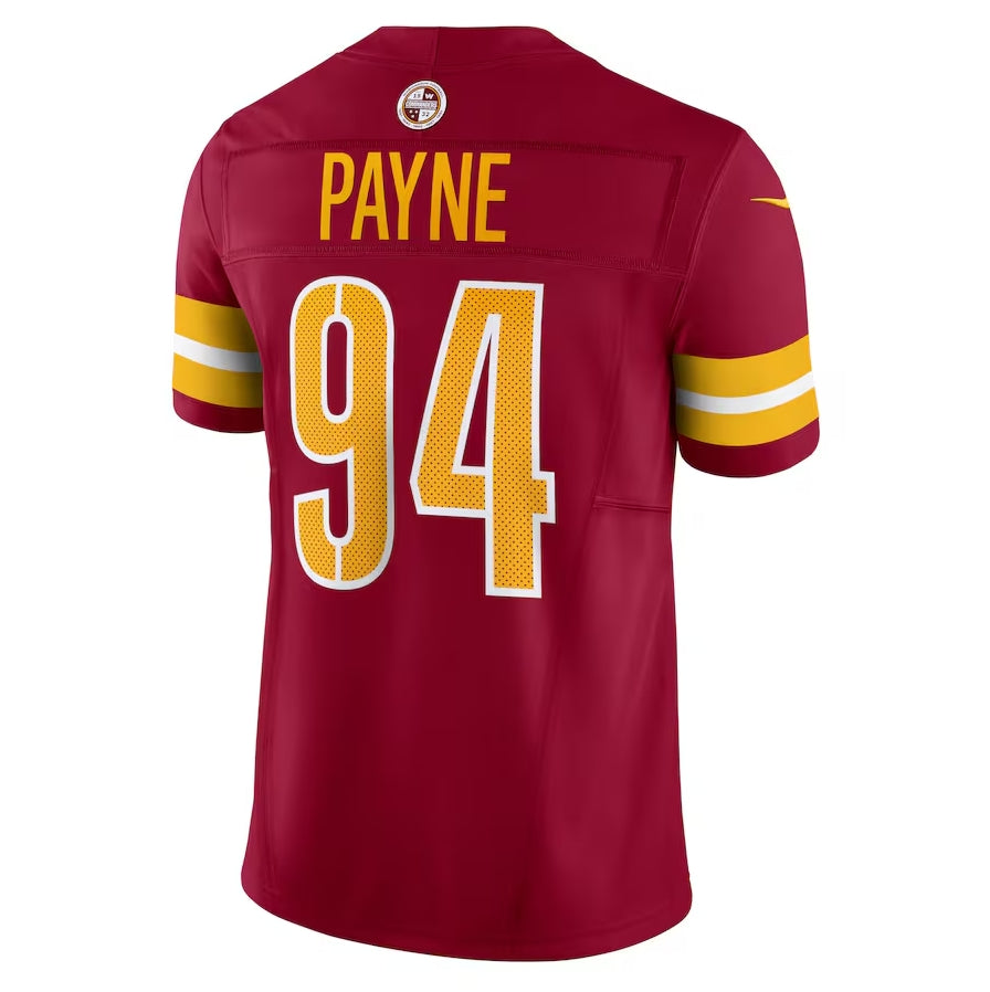 Custom #94 Burgundy WAS Football Shirt Top