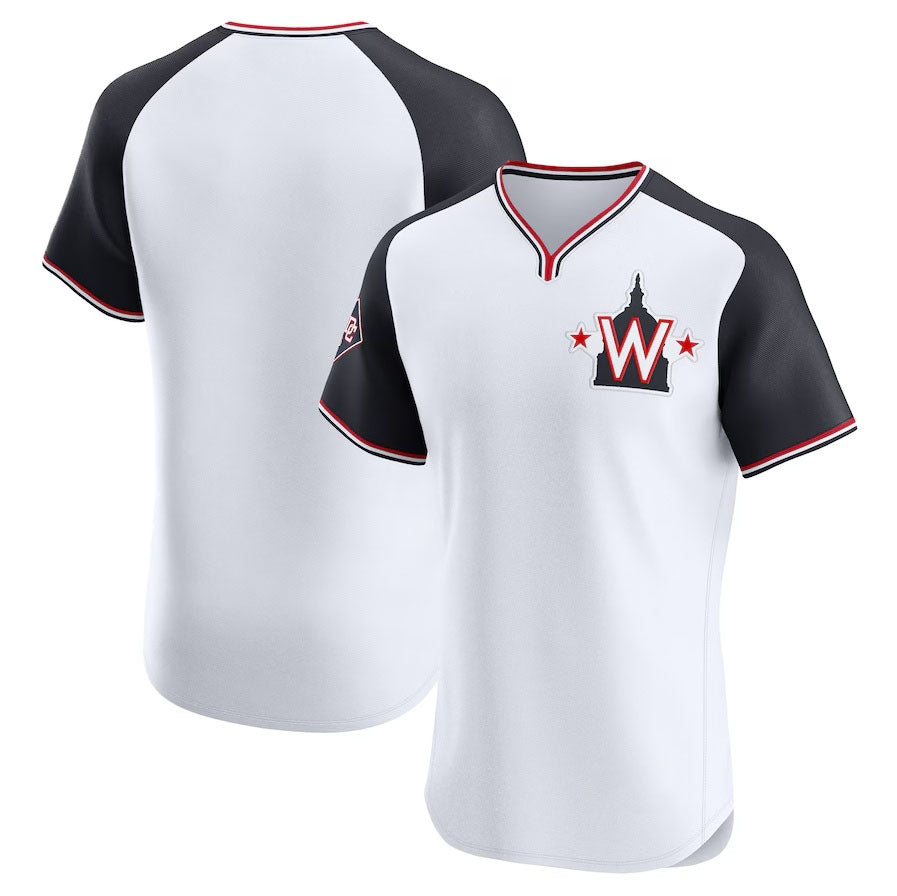 Custom White WSH Baseball Shirt Top