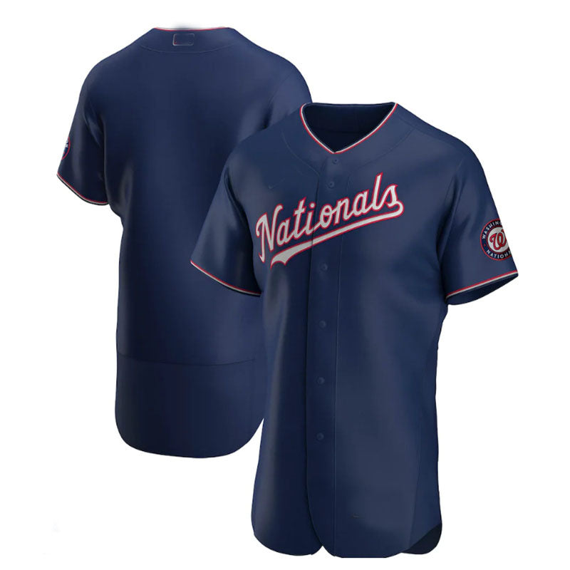 Custom Navy WSH Baseball Shirt Top