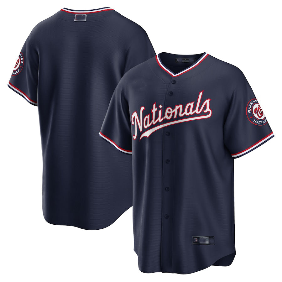 Custom Navy WSH Baseball Shirt Top