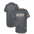 Custom Gray 2022 City Connect WSH Baseball Shirt Top