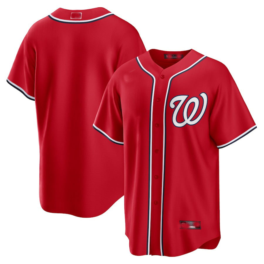 Custom Red WSH Baseball Shirt Top