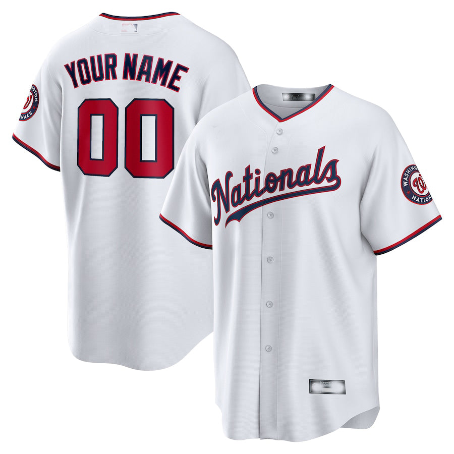Custom White WSH Baseball Shirt Top