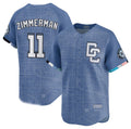 Custom #11 Blue 2025 City Connect WSH Baseball Shirt Top