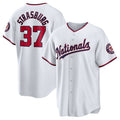 Custom #37 White WSH Baseball Shirt Top