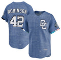 Custom #42 Blue 2025 City Connect WSH Baseball Shirt Top