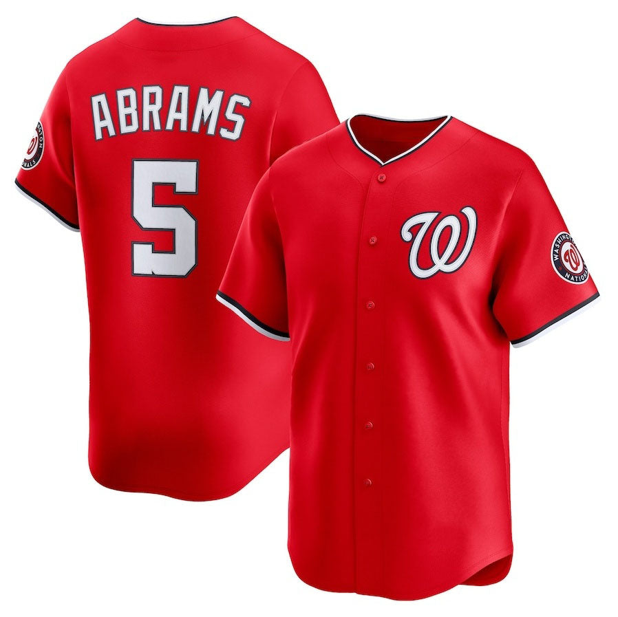 Custom #5 Red WSH Baseball Shirt Top