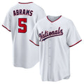 Custom #5 White WSH Baseball Shirt Top