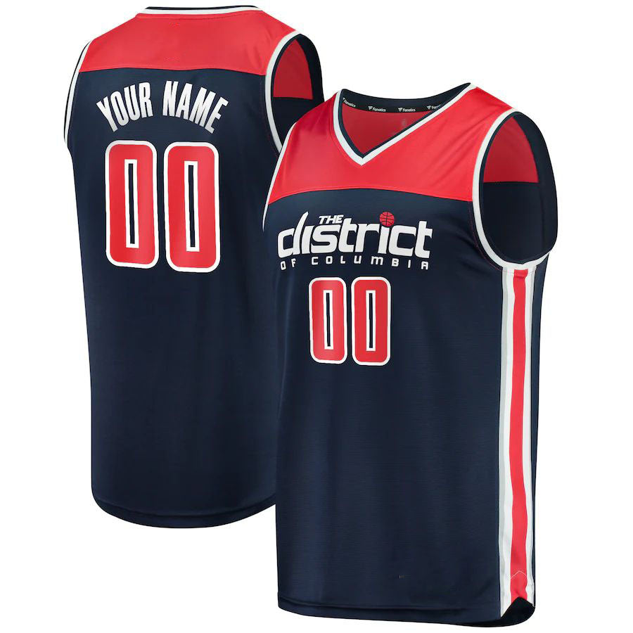 Custom Navy WAS Basketball Shirt Top