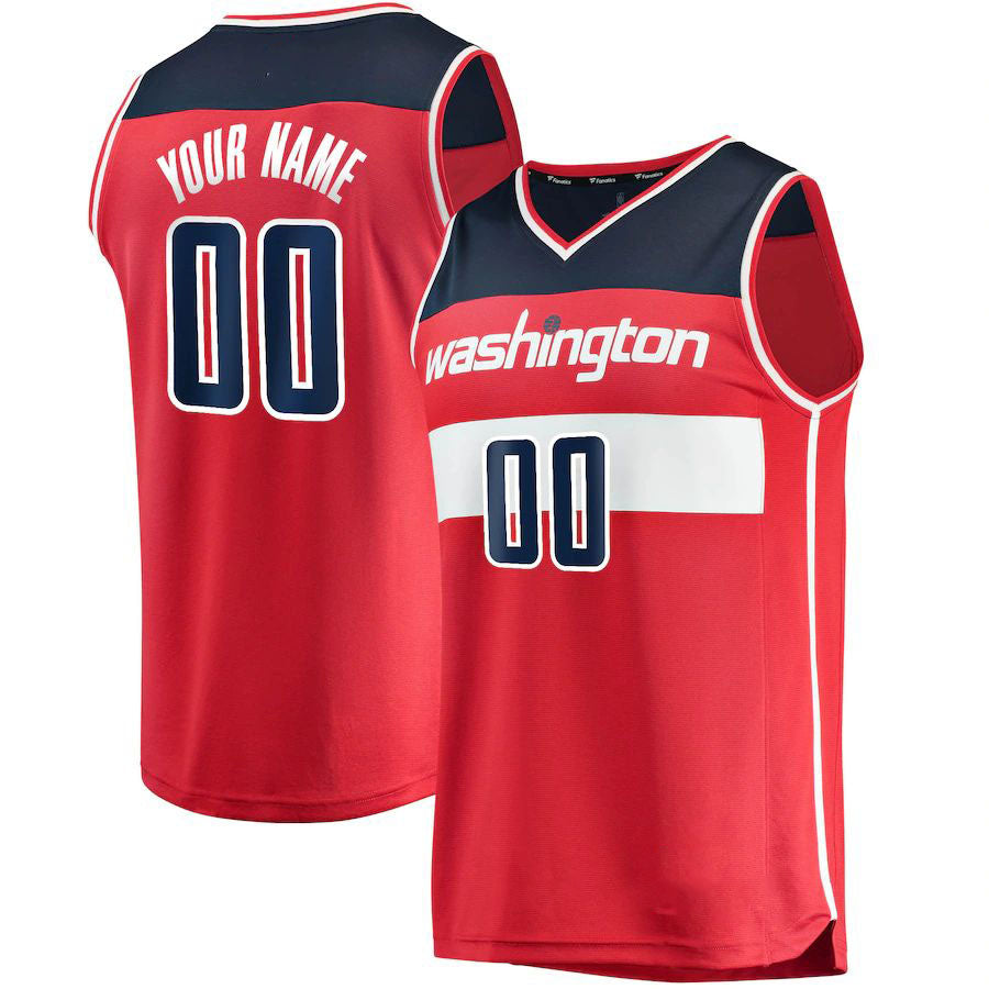Custom Red WAS Basketball Shirt Top
