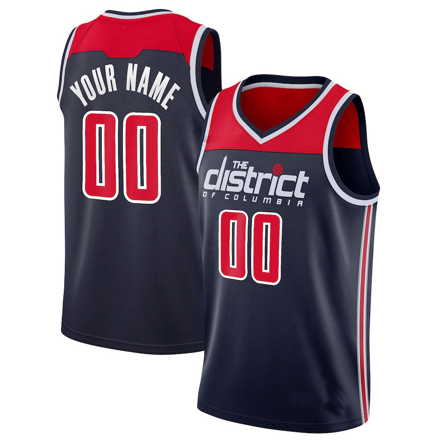 Custom Navy WAS Basketball Shirt Top