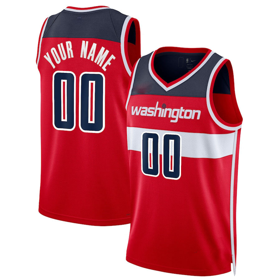 Custom Red WAS Basketball Shirt Top