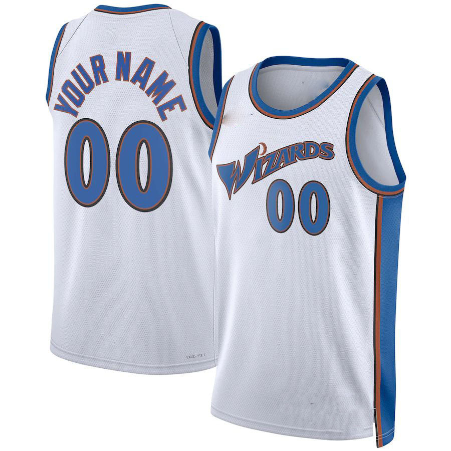 Custom White WAS Basketball Shirt Top