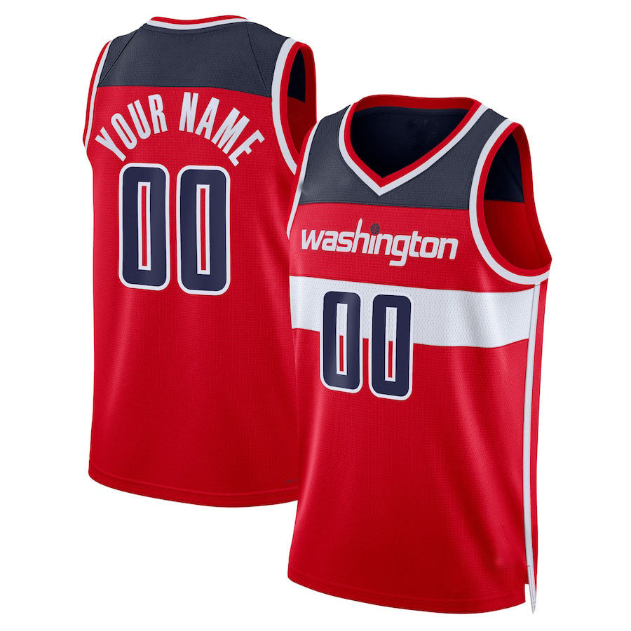 Custom Red WAS Basketball Shirt Top