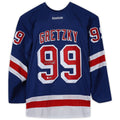 Custom #99 Blue Hockey Shirt Top