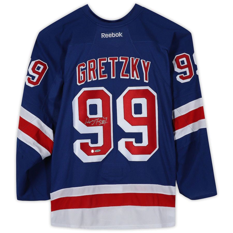 Custom #99 Blue Hockey Shirt Top