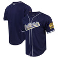 Custom Navy Baseball Shirt Top