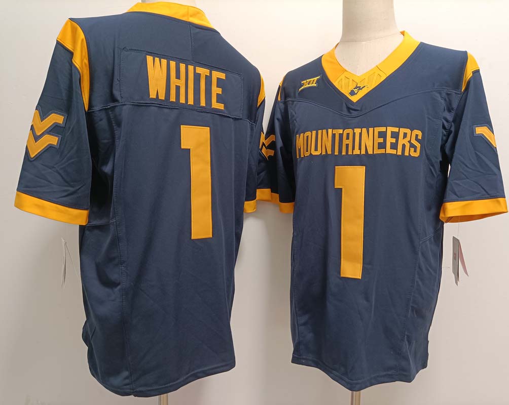 Custom #1 White College Shirt Top