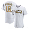 Custom #16 White 2022 ATL Baseball Shirt Top
