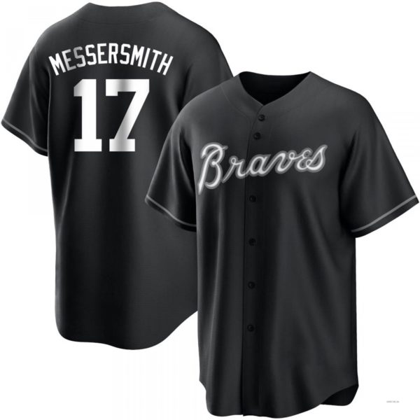 Custom #17 Black ATL Baseball Shirt Top