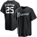 Custom #25 Black ATL Baseball Shirt Top