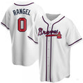 Custom #0 White ATL Baseball Shirt Top