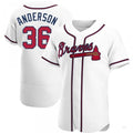 Custom #36 White ATL Baseball Shirt Top