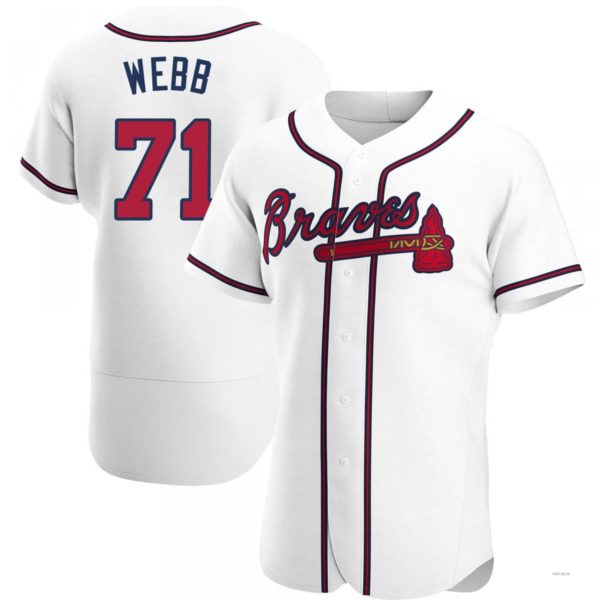 Custom #71 White ATL Baseball Shirt Top