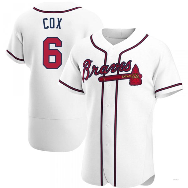 Custom #6 White ATL Baseball Shirt Top
