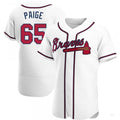 Custom #65 White ATL Baseball Shirt Top
