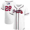 Custom #28 White ATL Baseball Shirt Top