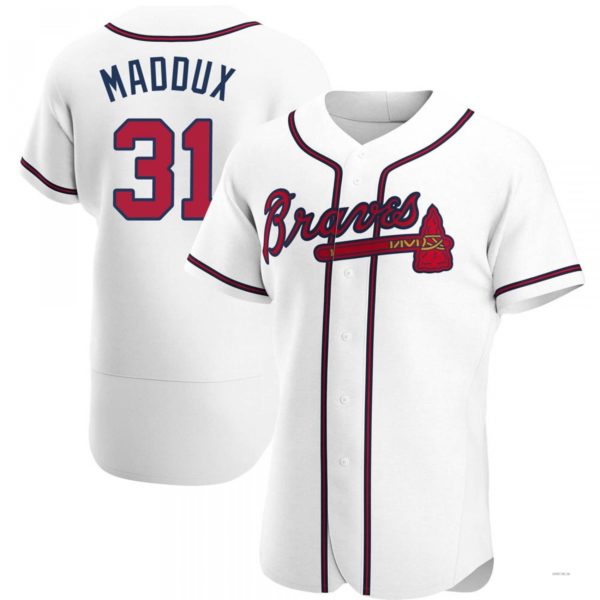 Custom #31 White ATL Baseball Shirt Top