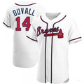 Custom #14 White ATL Baseball Shirt Top