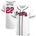 Custom #22 White ATL Baseball Shirt Top