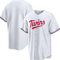 Custom White MIN Baseball Shirt Top